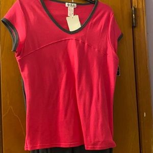 Athletic Capri outfit - Fuchsia and Gray XL